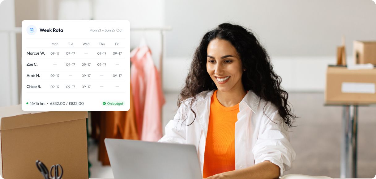 Scheduling software used to review care rota coverage and labour planning